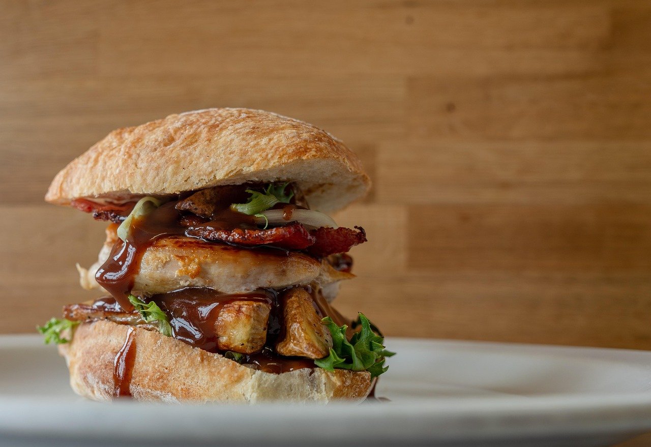 hamburger, sandwich, chicken, healthy, breakfast, club sandwich, grilled, burger, restaurant, meal, lunch, sandwich, burger, burger, burger, burger, burger